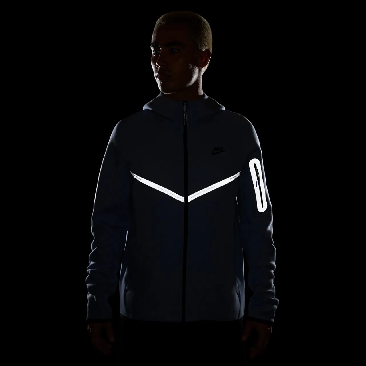 Мужская куртка Tech Fleece WR Full-Zip Nike, цвет Carolina/Black — фото 4