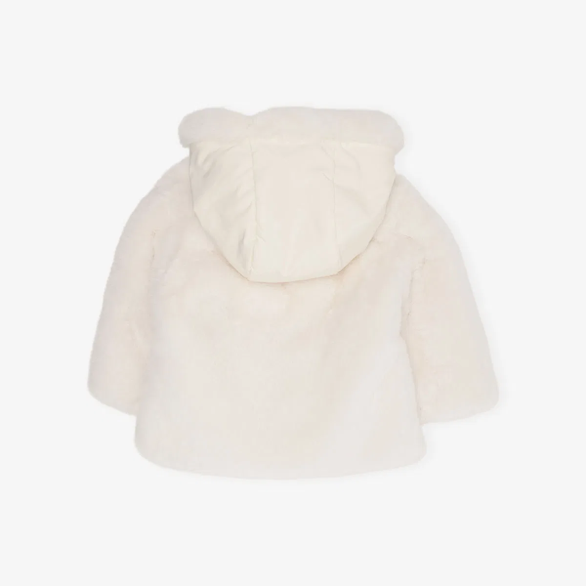 Куртка Viona с капюшоном из искусственного меха, размер 6-12 месяцев Moncler, натуральный — фото 3