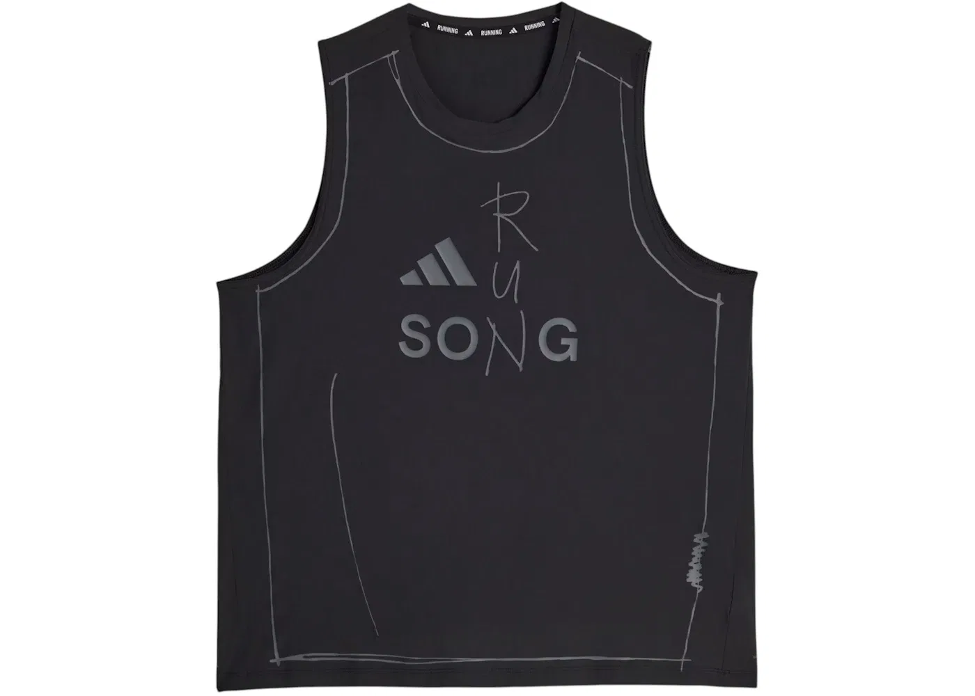 Женский топ без рукавов Running Women Tank Top Adidas, Black