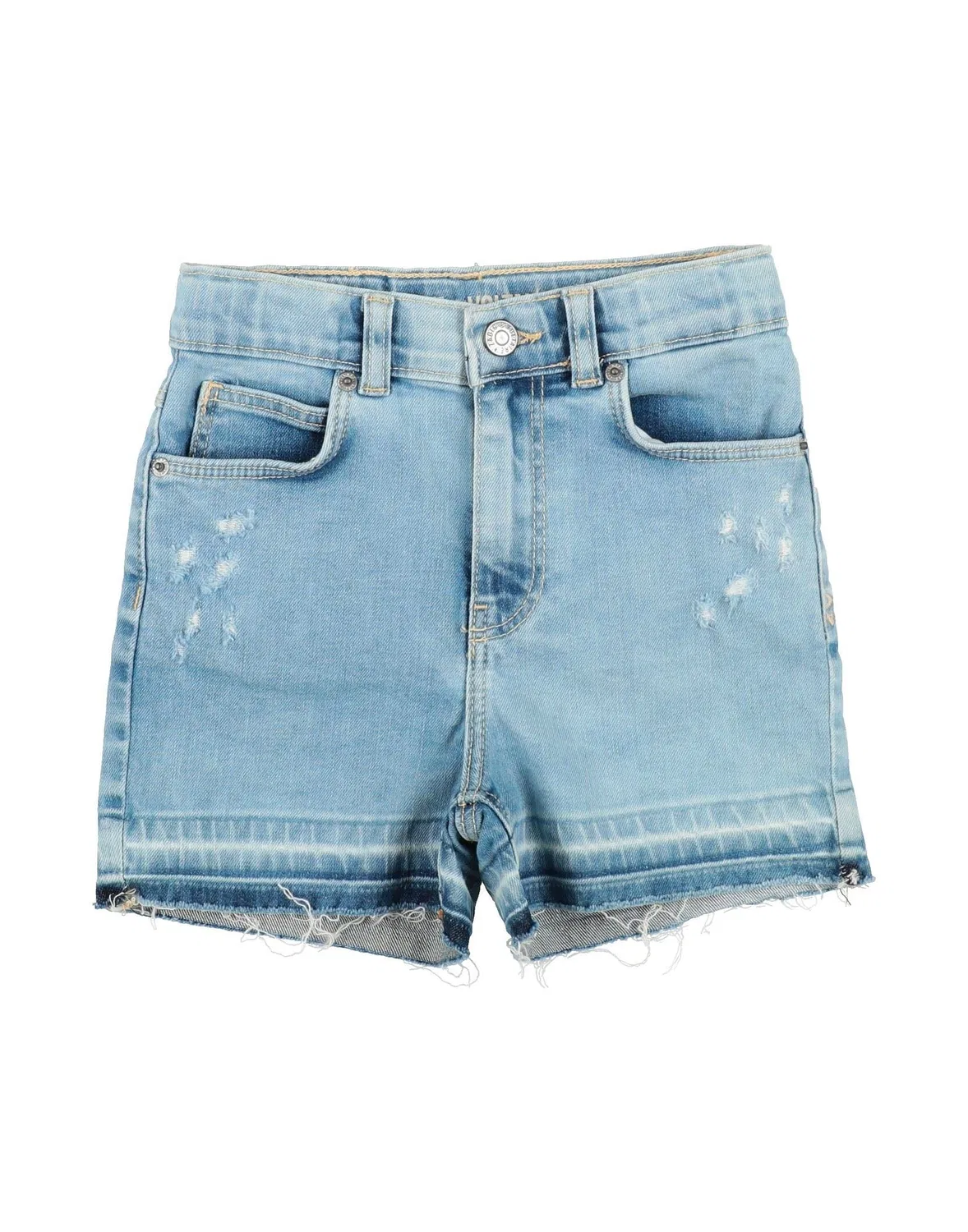 Детские джинсовые шорты для девочек с потертостями Zadig&Voltaire, синий
