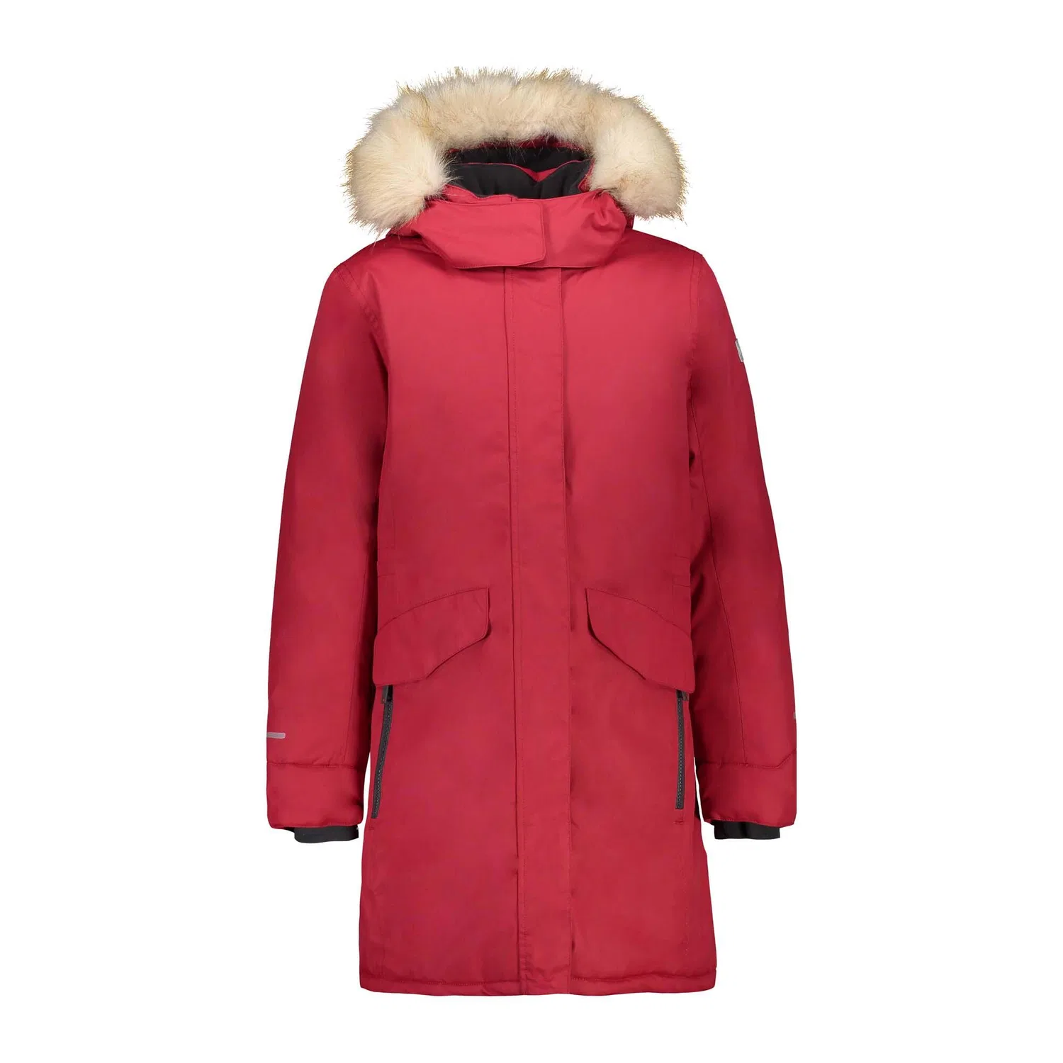 Детская длинный парка с капюшоном GIRL LONG JACKET SNAPS HOOD Cmp, Rosa