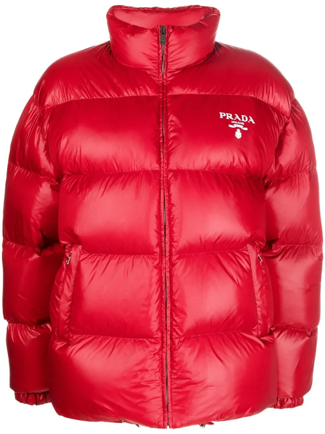 Куртка-пуховик Prada Re-Nylon, красный