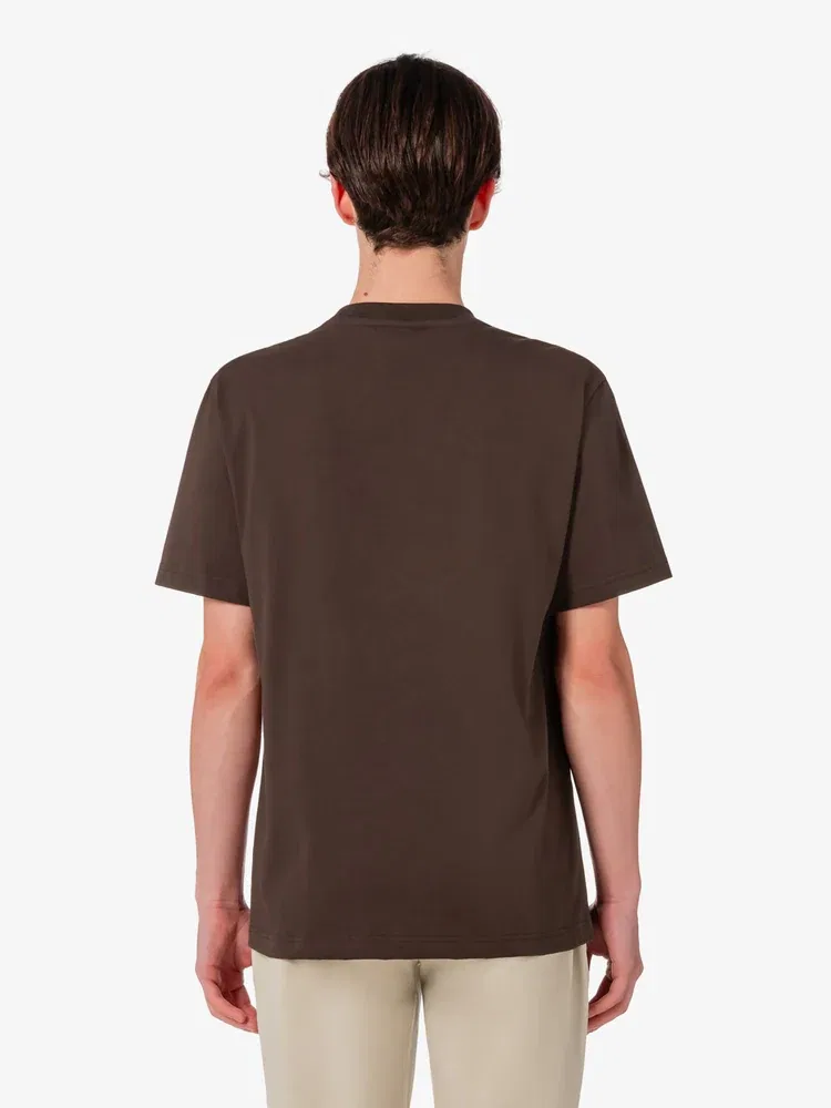 Футболка с коротким рукавом, хлопковая, Basic Crew Neck LACOSTE, Antique Gold — фото 3