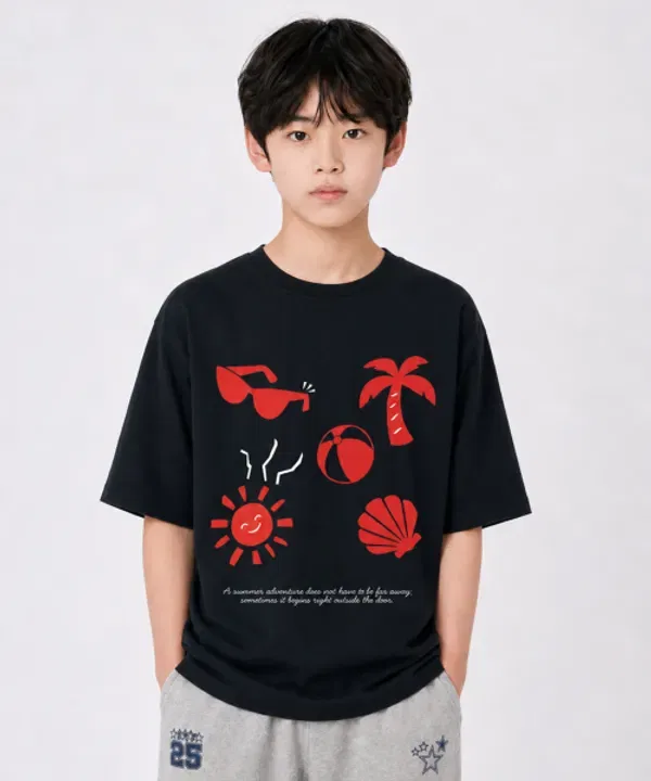 Футболка с коротким рукавом Summer Icon, Individuel, черный