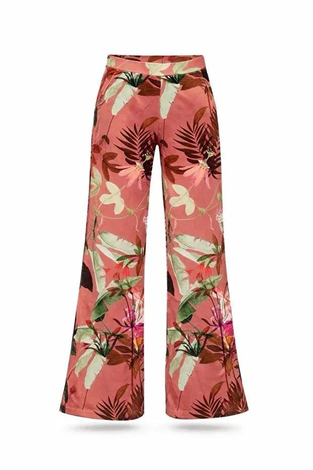 Детские спортивные штаны для девочек с принтом Floral Print Jeopardi, Rose Dry — фото 4