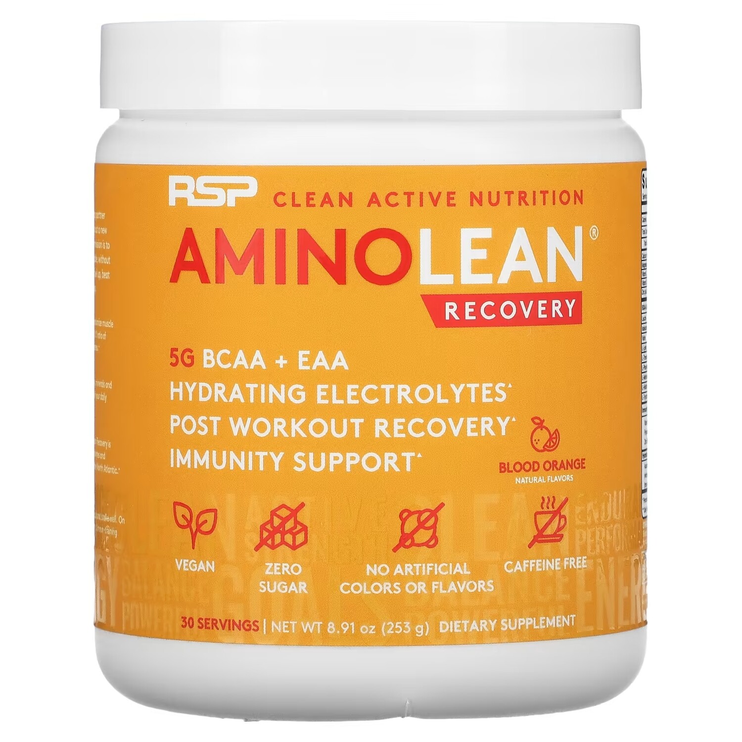 

Добавка RSP Nutrition AminoLean для восстановления, красный апельсин, 253 г