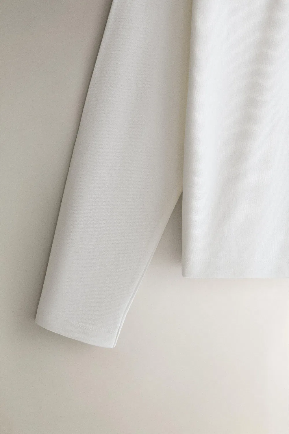 Короткая хлопковая рубашка ZARA, White — фото 3