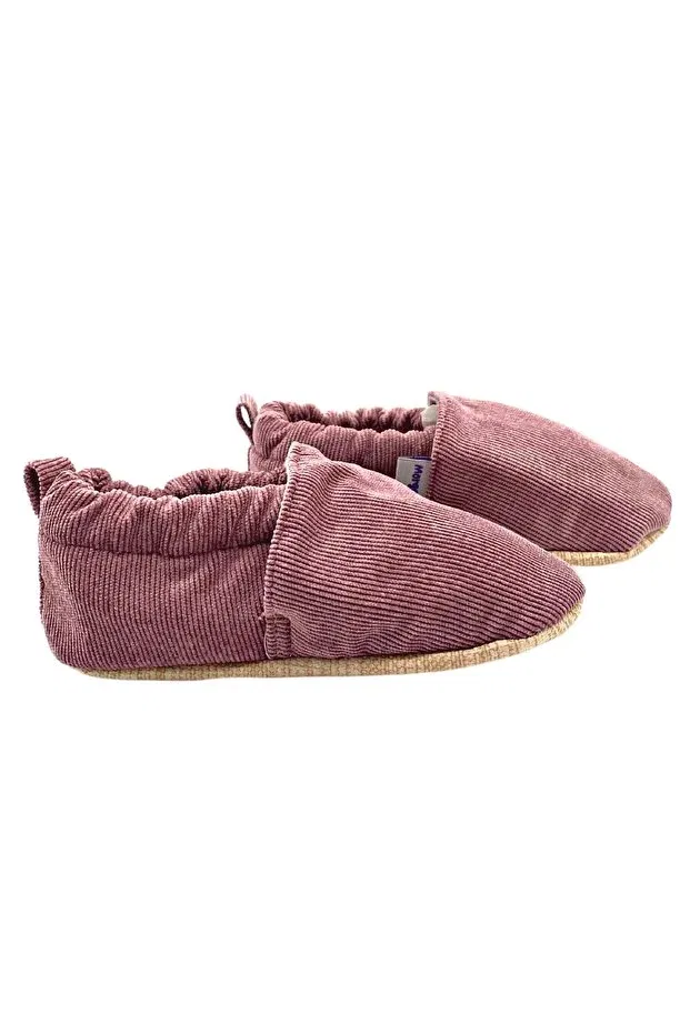 Детские пинетки для новорожденных текстильные Corduroy Cotton Non-Slip First Step Baby Booties Morgedan, Pink