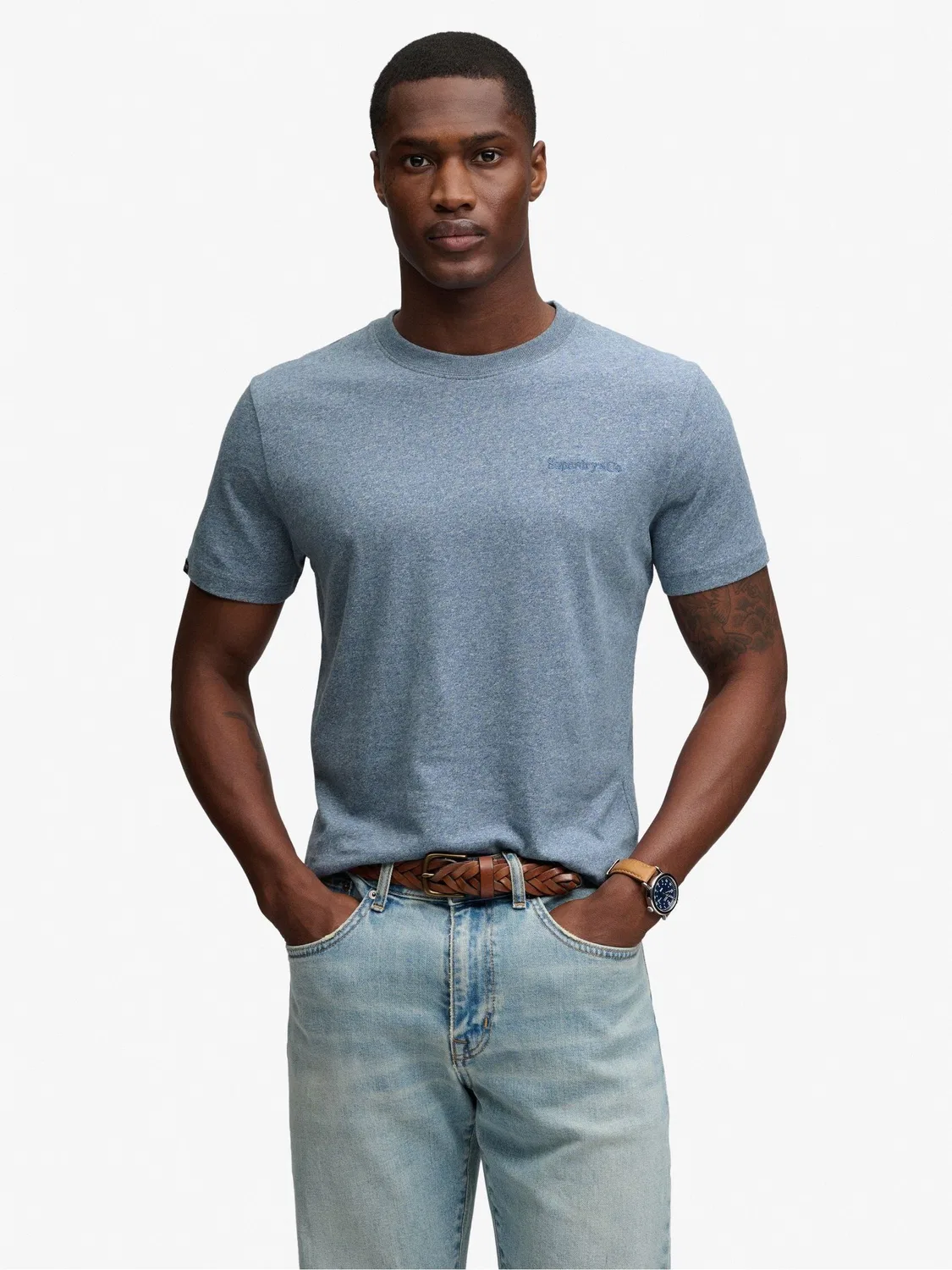 Футболка Slim Fit Superdry Essential Company Logo, синий