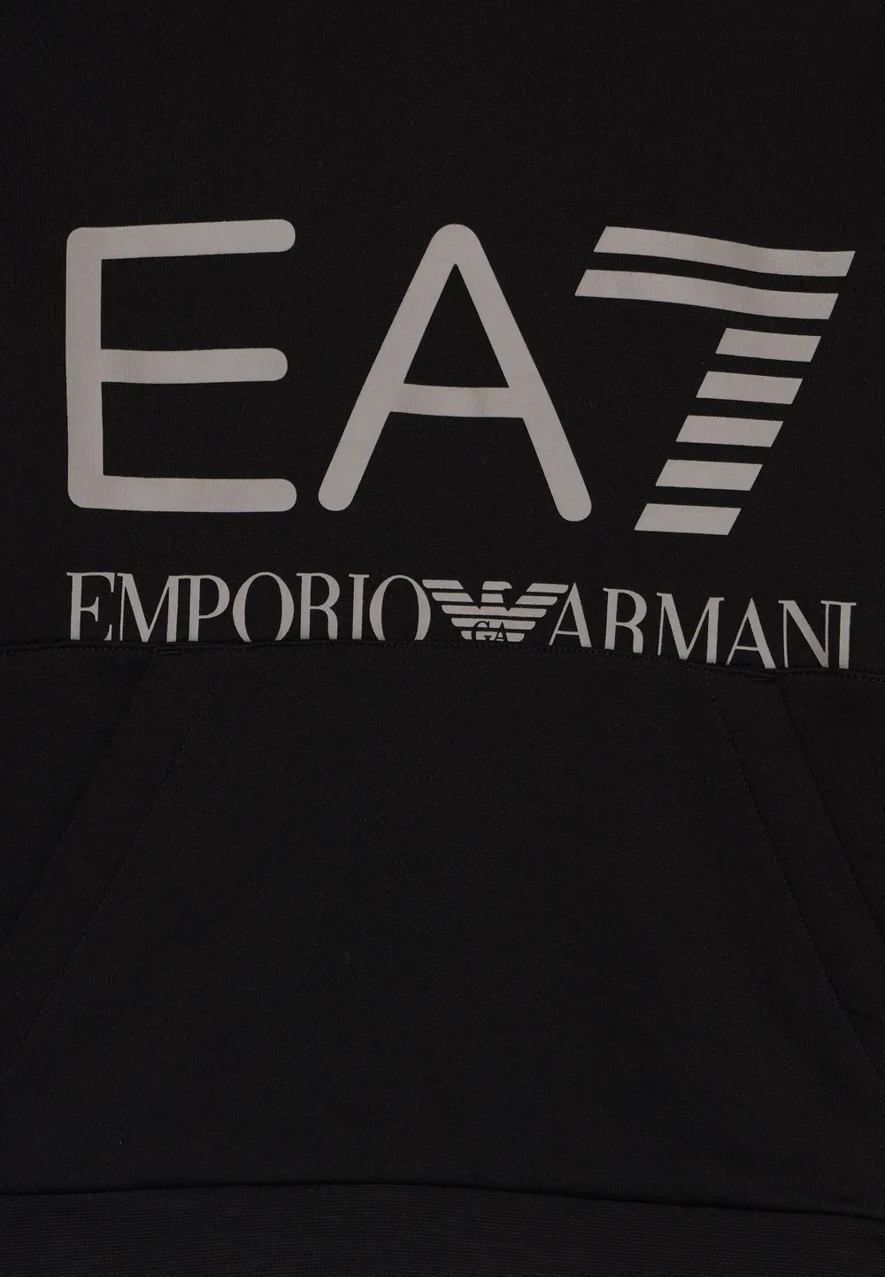 Худи с логотипом поезда, мужская, оверсайз, унисекс - худи Ea7 Emporio Armani, Black — фото 3