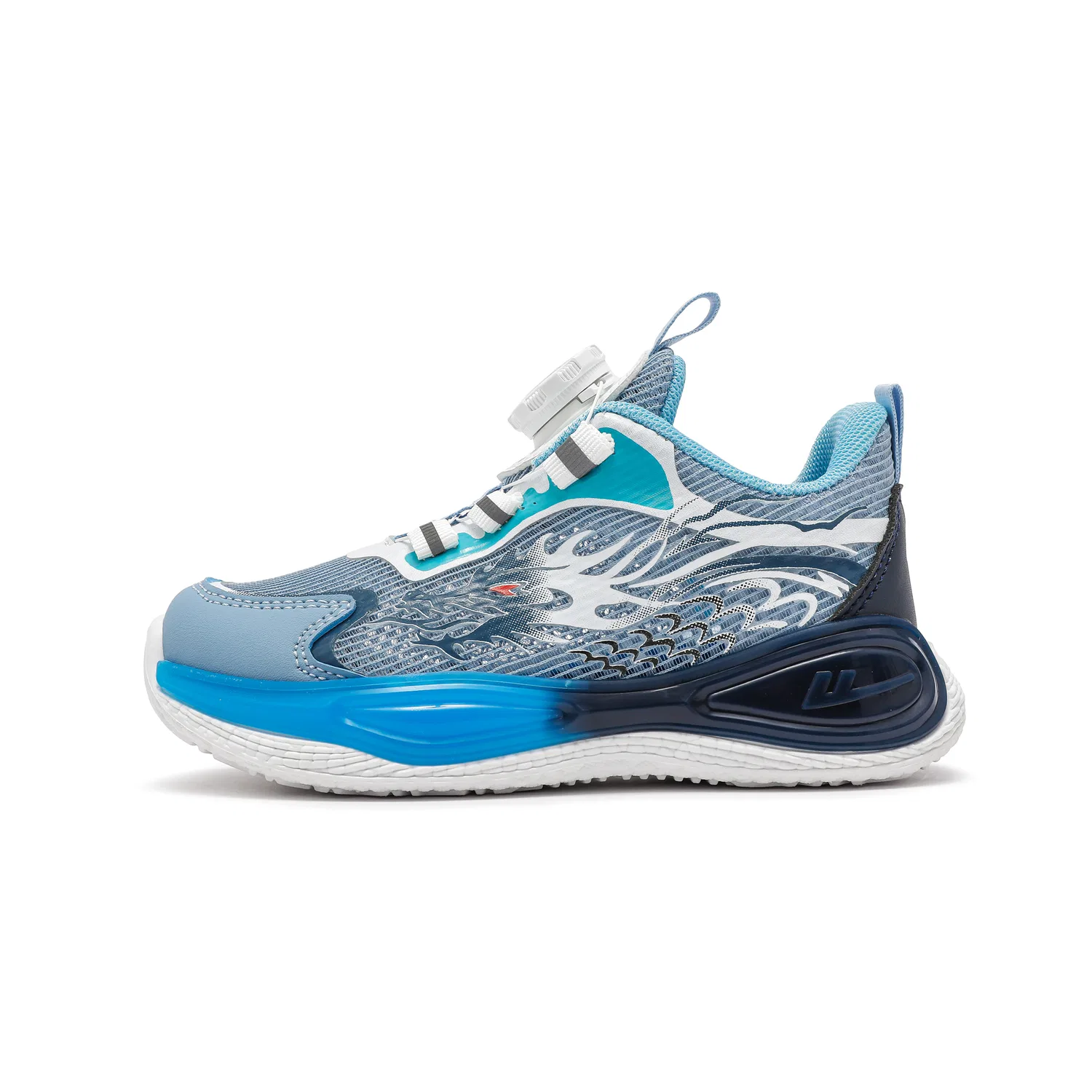 Детские кеды с принтом Light Blue WARRIOR