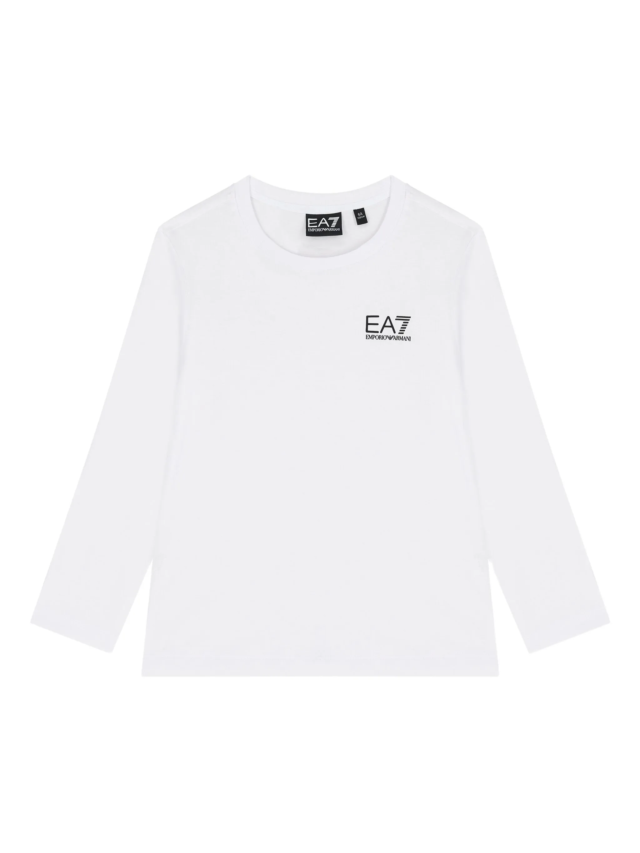

Футболка с длинными рукавами и логотипом Emporio Armani Kids, белый