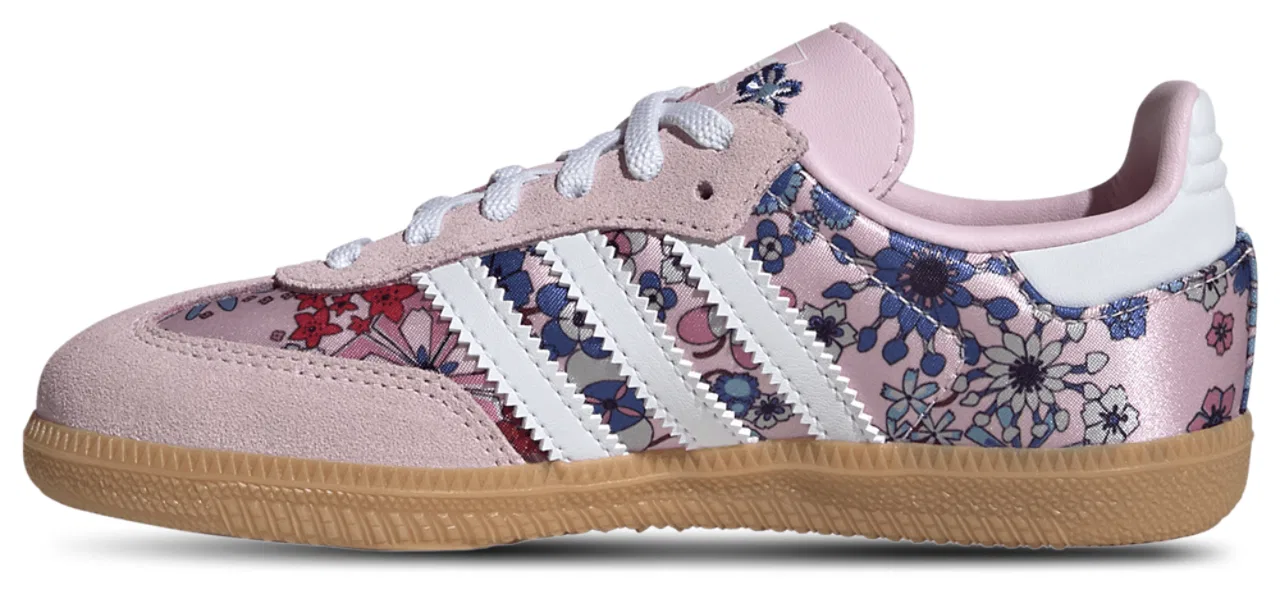 Кеды для девочек Samba OG Adidas, розовый/синий — фото 2