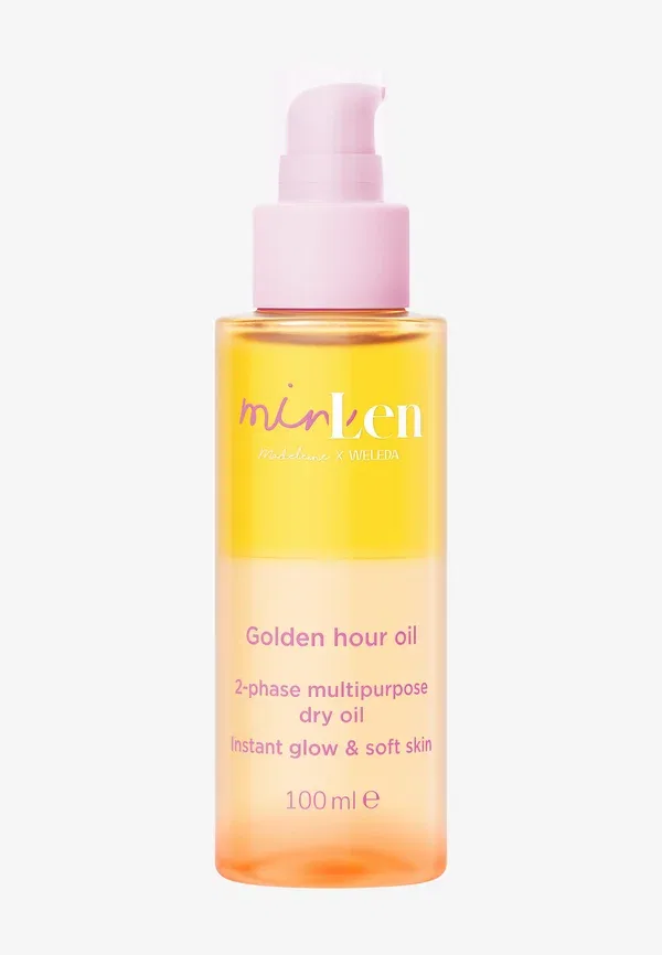Масло для тела с мерцающим эффектом Minlen golden hour oil Weleda, 100 мл
