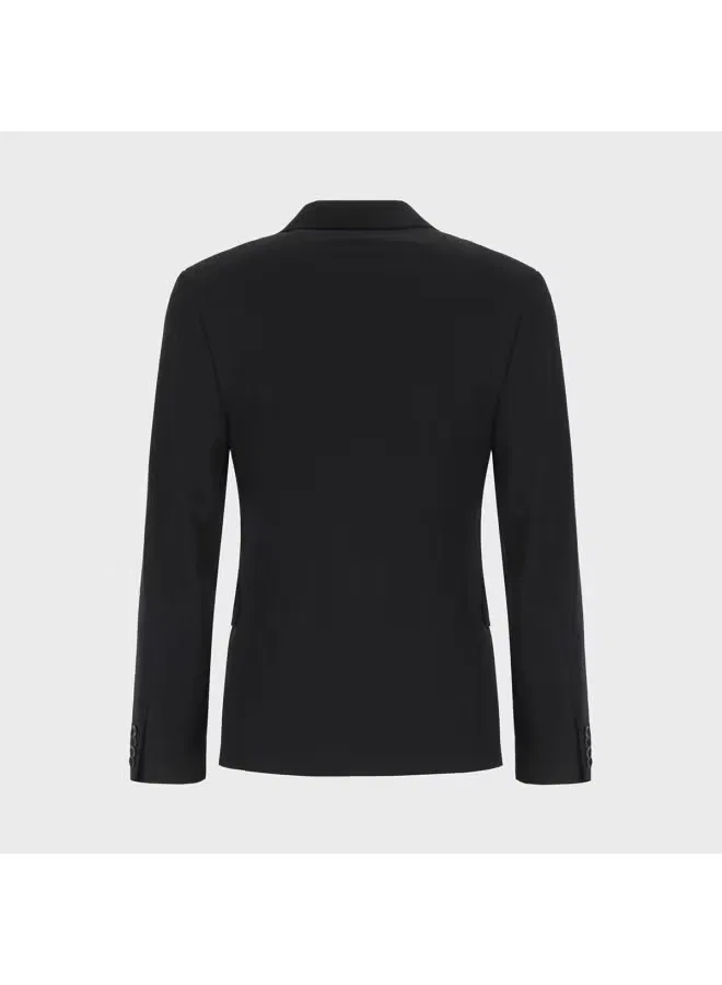 Костюм классический с плечевыми накладками Zara, черный — фото 3