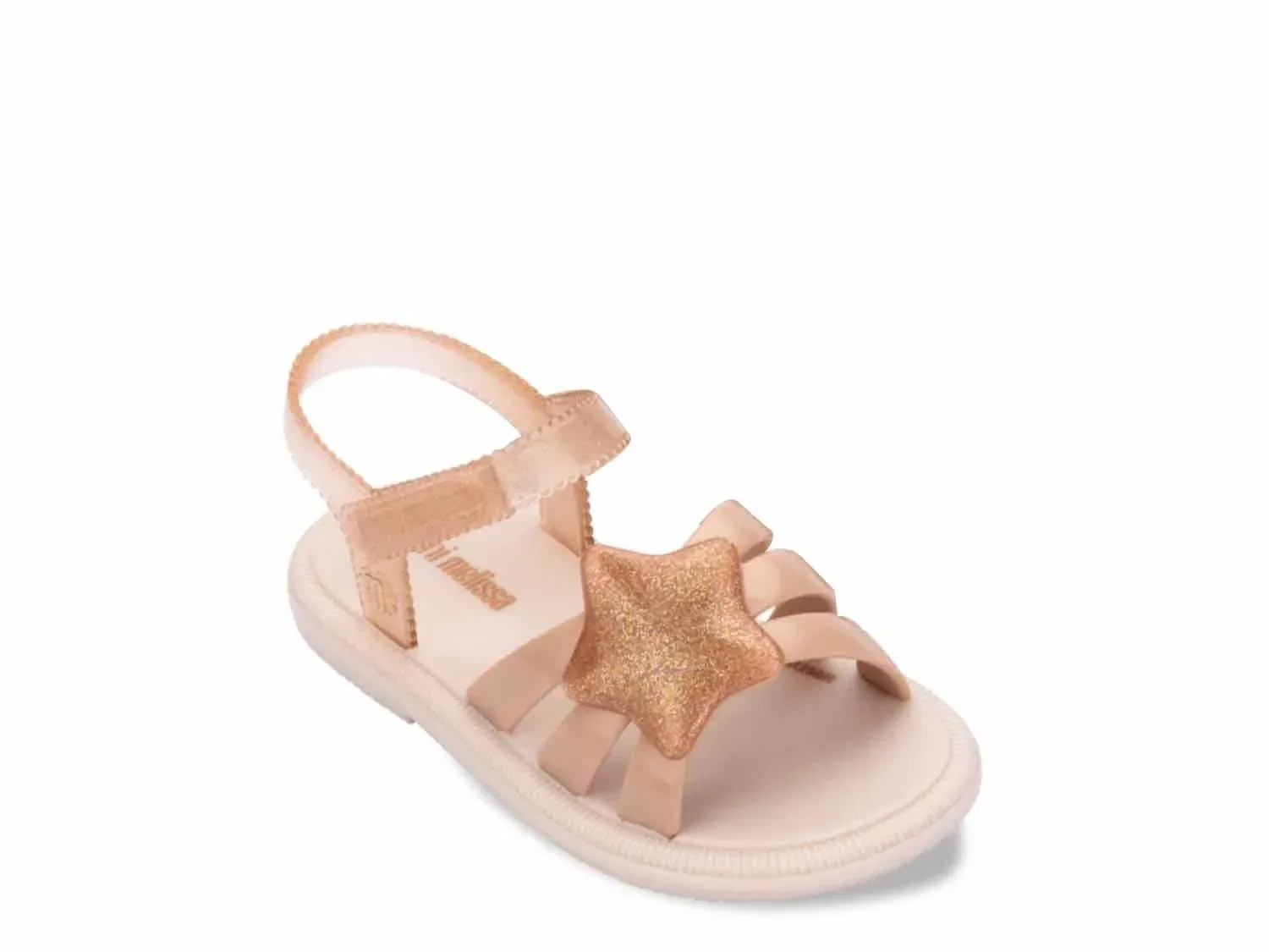 Сандалии jelly Hip Sky для девочек, Mini Melissa, бежевый глиттер