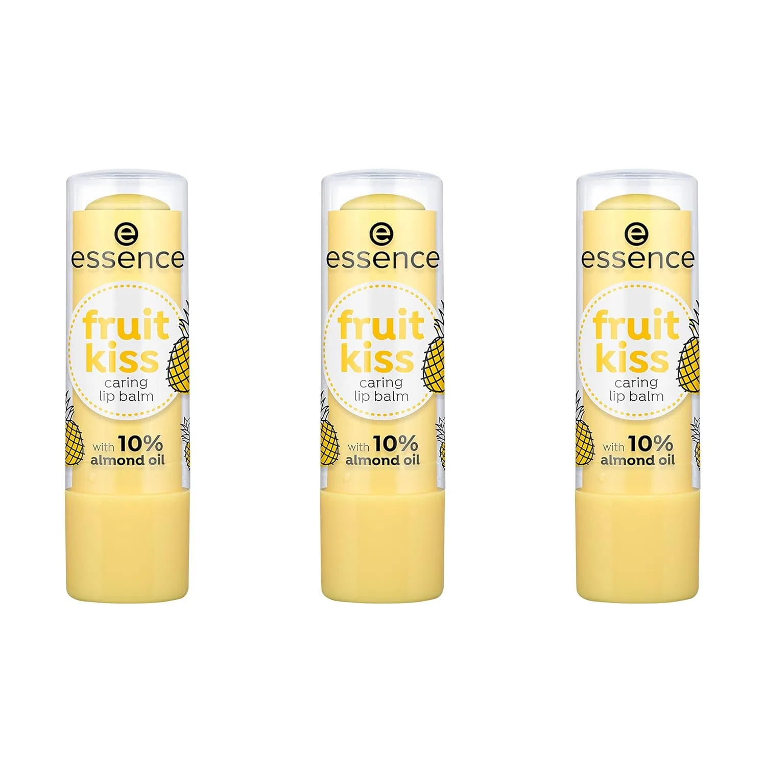 Бальзам для губ питательный, essence, набор 3 шт., 14.4 г, 05 Pineapple Vibes Essence Cosmetics