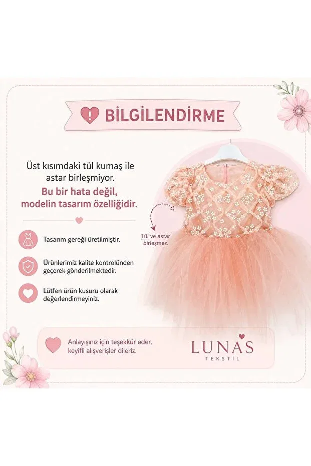 Детское платье-пачка для девочек с воздушным рукавом Daisy puffy tulle dress Lunas Tekstil, Lilac — фото 4