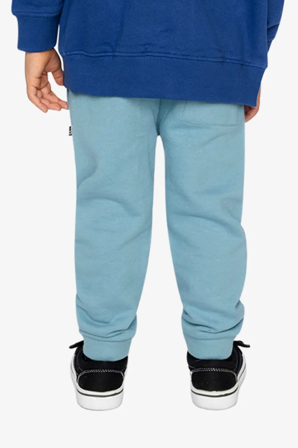 Детские спортивные штаны из флиса с эластичным поясом Nordic Buddies Deux par Deux, Pale Turquoise — фото 4