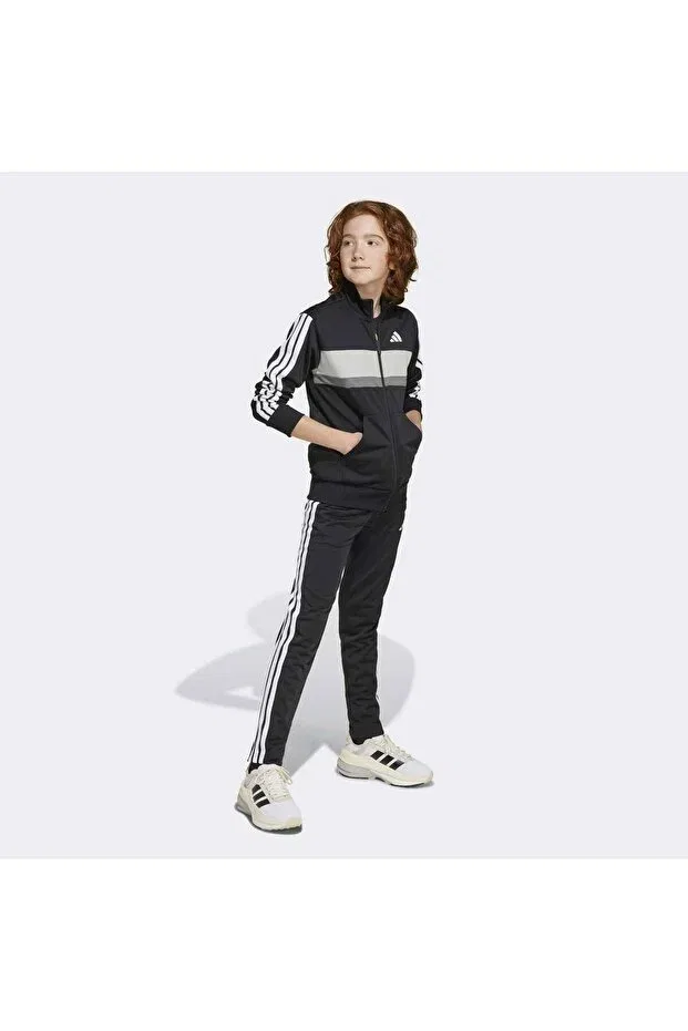 Детский спортивный костюм для девочек с принтом Adidas, Black — фото 3