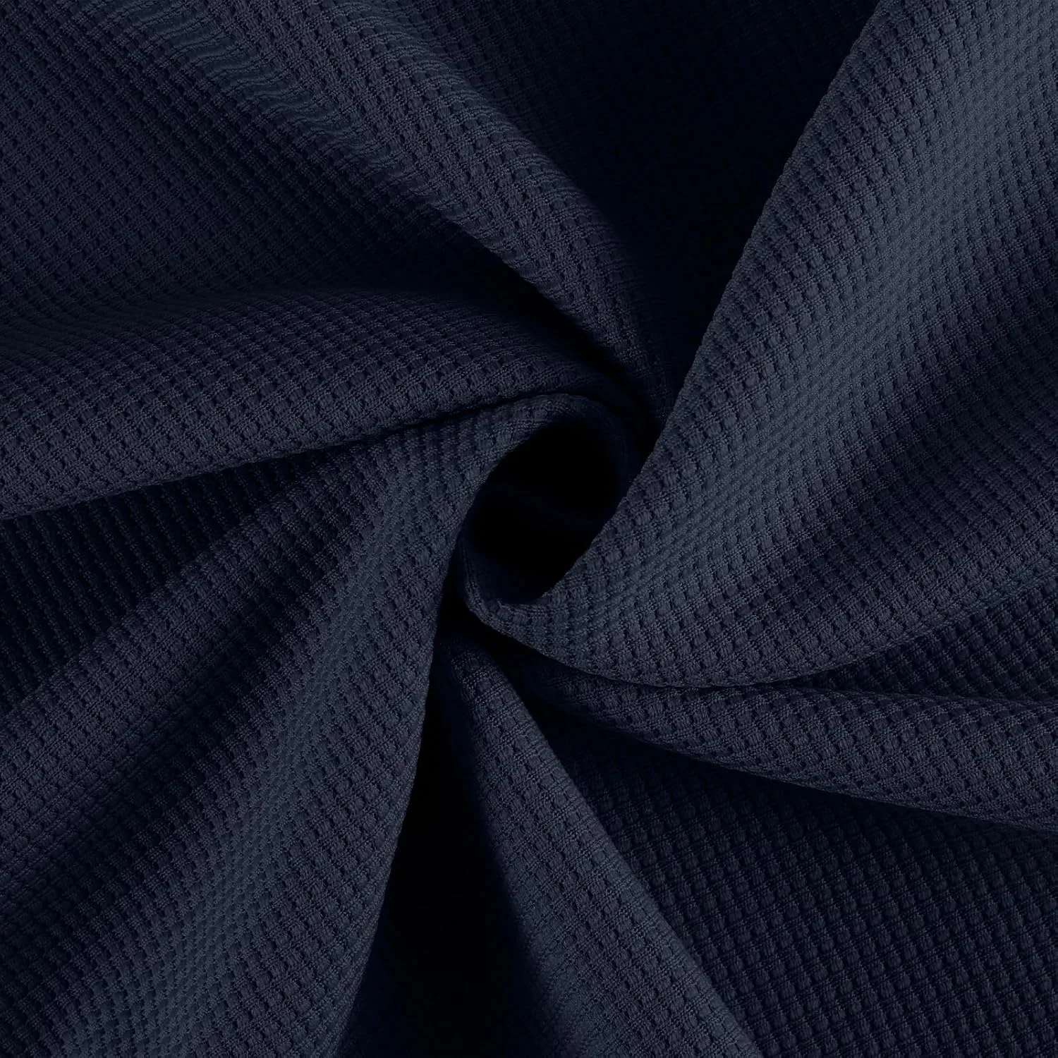 Мужская футболка с вафельным переплетением, короткий рукав, Navy — фото 4
