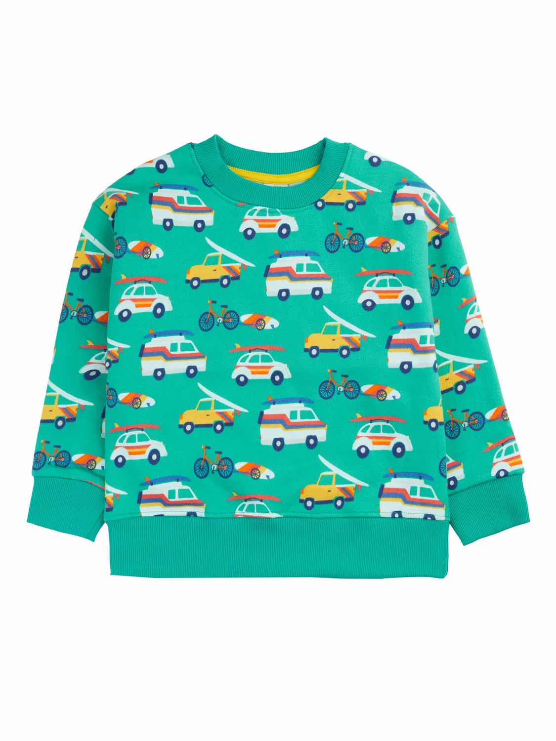 Свитшот с заниженным плечом Frugi, синий — фото 4