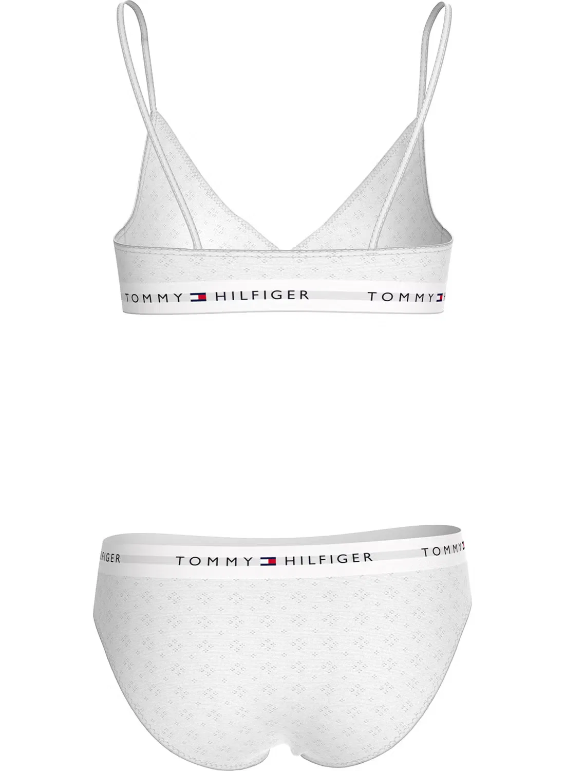 Комплект белья с логотипом Tommy Hilfiger, белый — фото 2