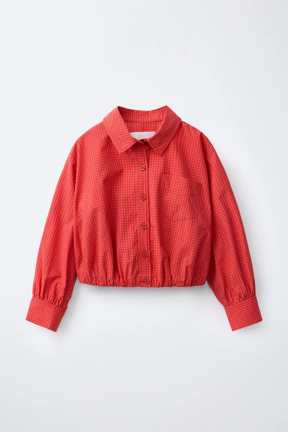 Рубашка в клетку ZARA, Red