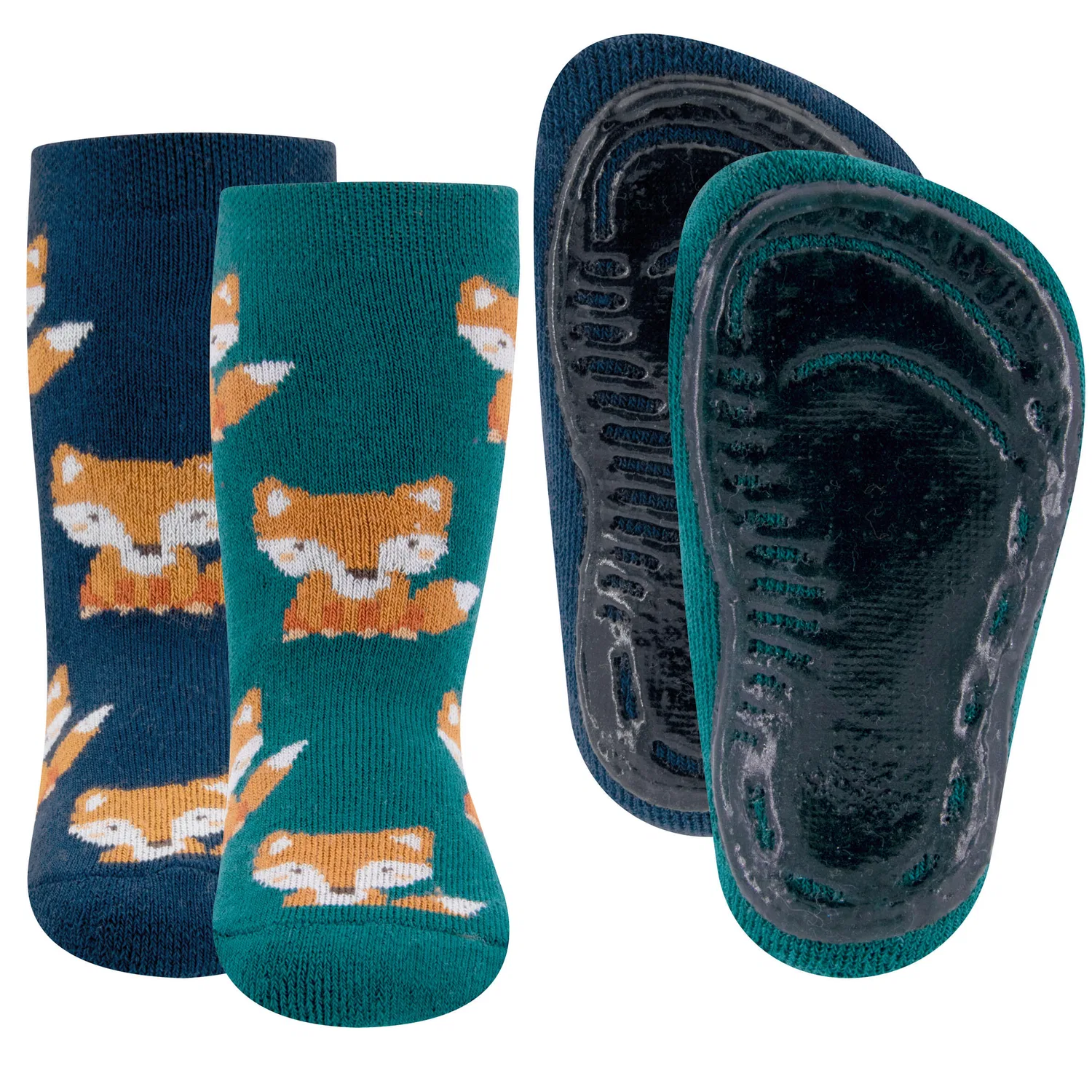 Детские носки с противоскользящим покрытием SoftStep Fuchs Bionmove, Blau