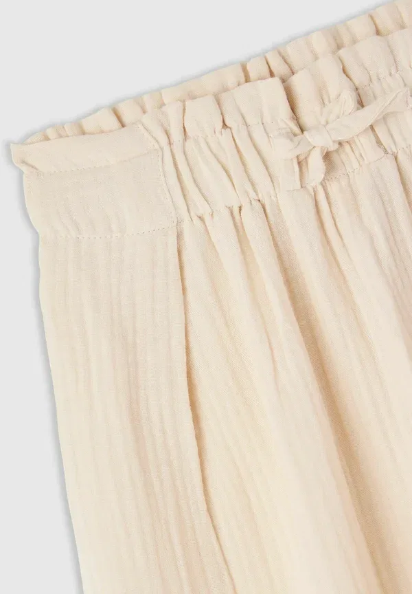 Брюки хлопковые Pantalone lungo tinta unita Terranova, crema, кремовый — фото 2