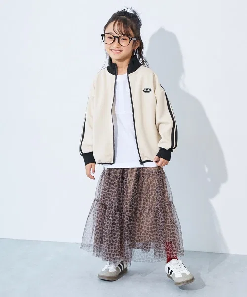 Детская спортивная куртка с лампасами, модель Side Line Track Jacket, devirock, Темно-коричневая — фото 3
