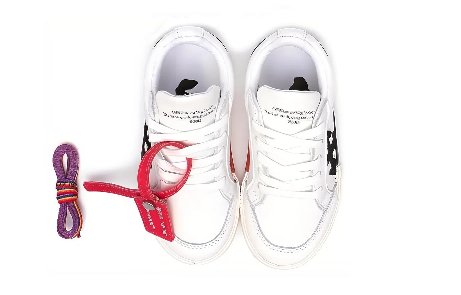 Детские кеды с принтом Vulcanized Low top OFF-WHITE — фото 4