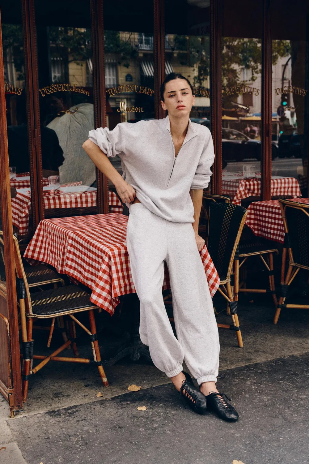 Толстовка на молнии ZARA, Grey marl