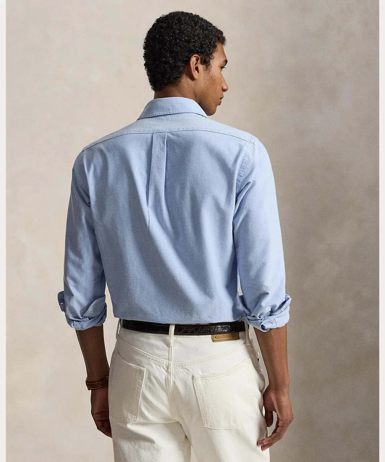 Мужская классическая рубашка с длинным рукавомPolo Bear Oxford POLO RALPH LAUREN, Blue — фото 4