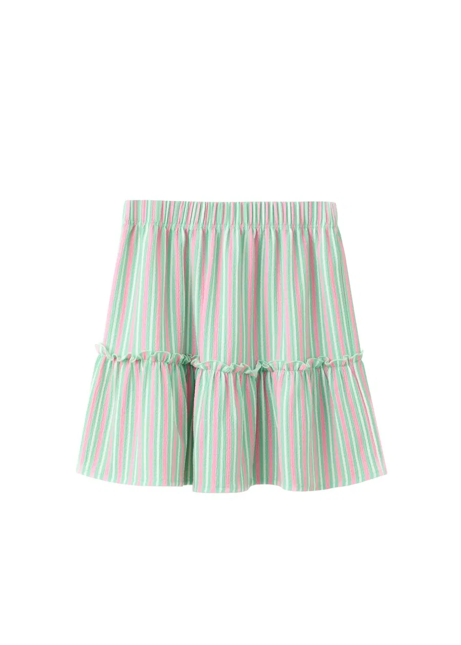 Детская юбка MANGO KIDS 'GUMYSET' светло-розового цвета
