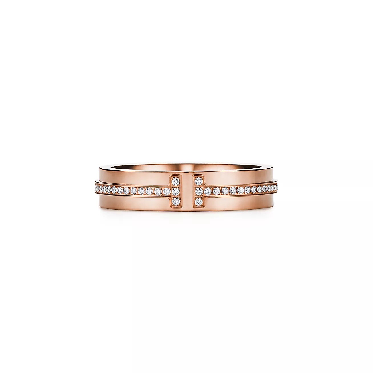 

Кольцо Tiffany & Co. Narrow Diamond, розовое золото
