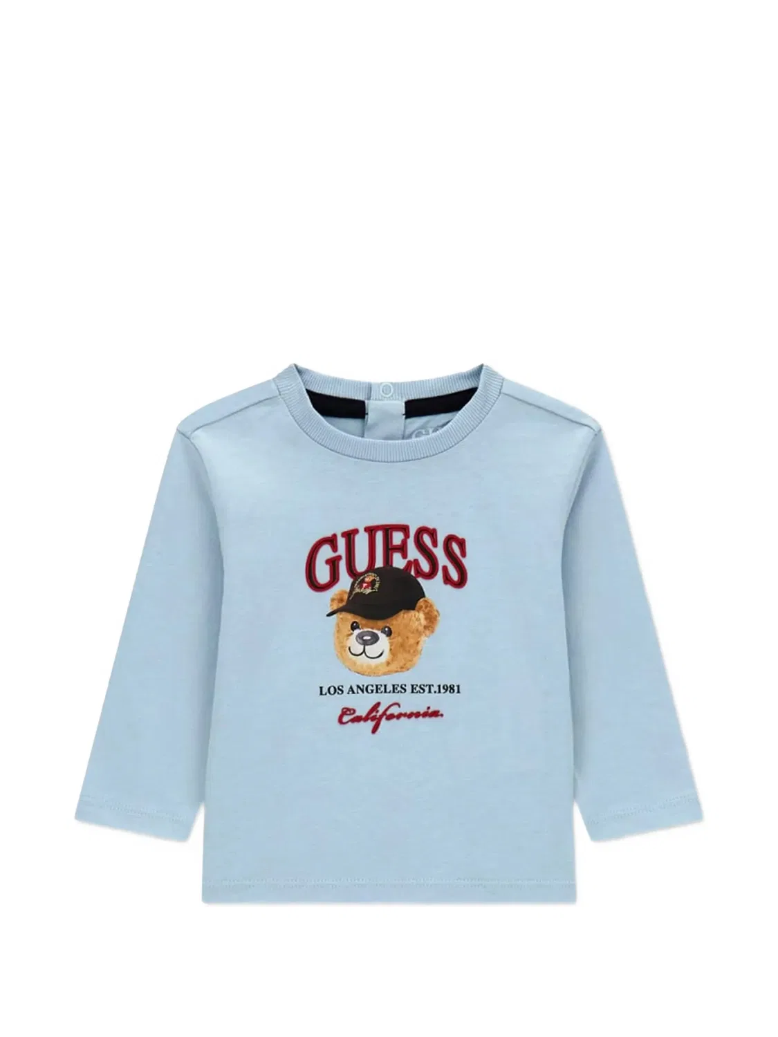 Комплект из топа и брюк с графичным принтом Guess Kids, синий — фото 2
