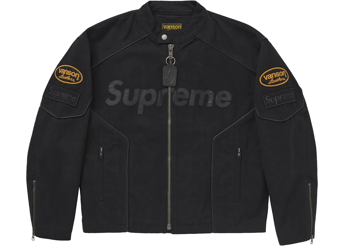 Мужская куртка из кордуры с хлопком Supreme Vanson Leathers, Black