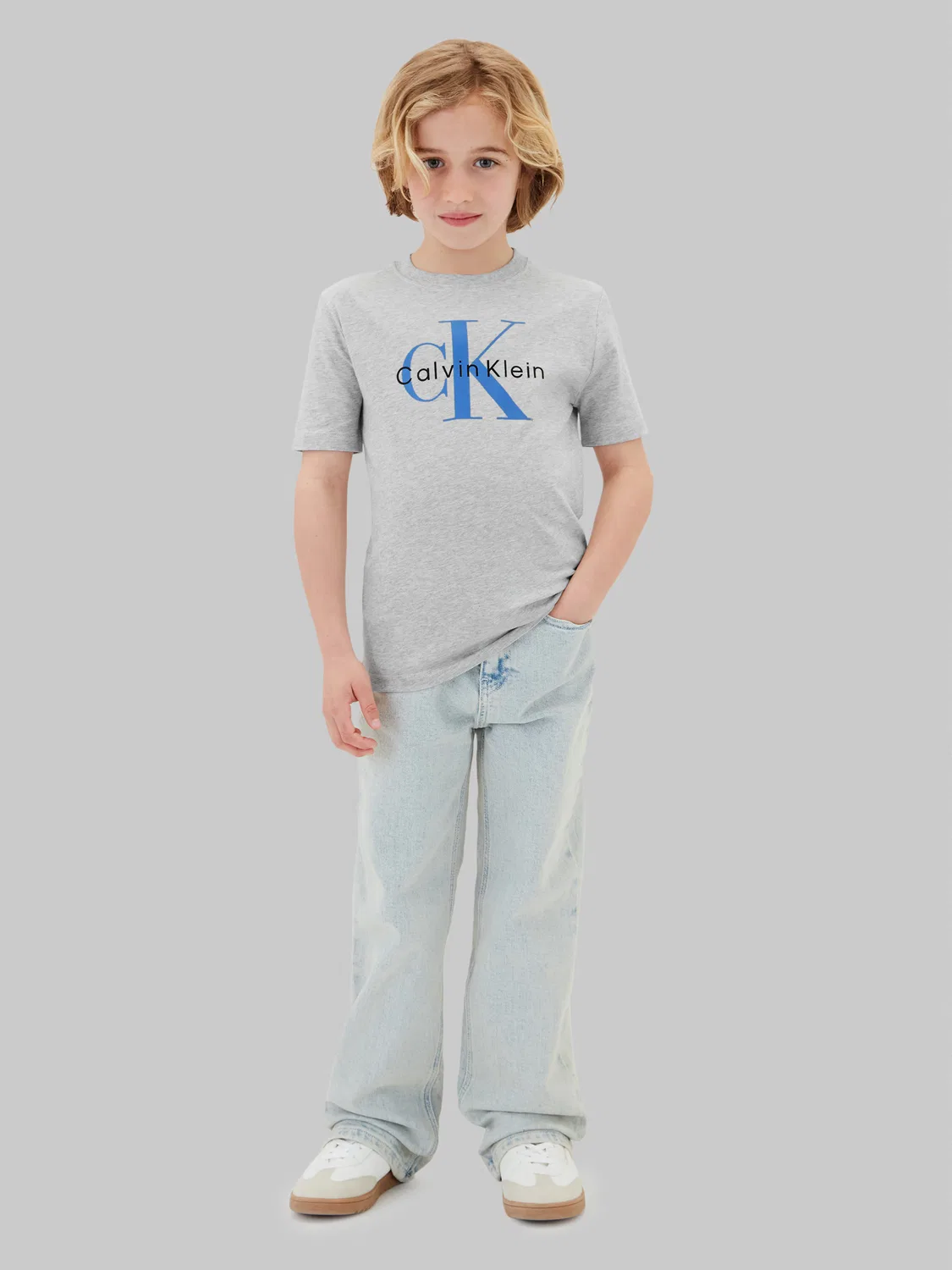 Джинсовая рубашка Calvin Klein Jeans серого цвета — фото 3