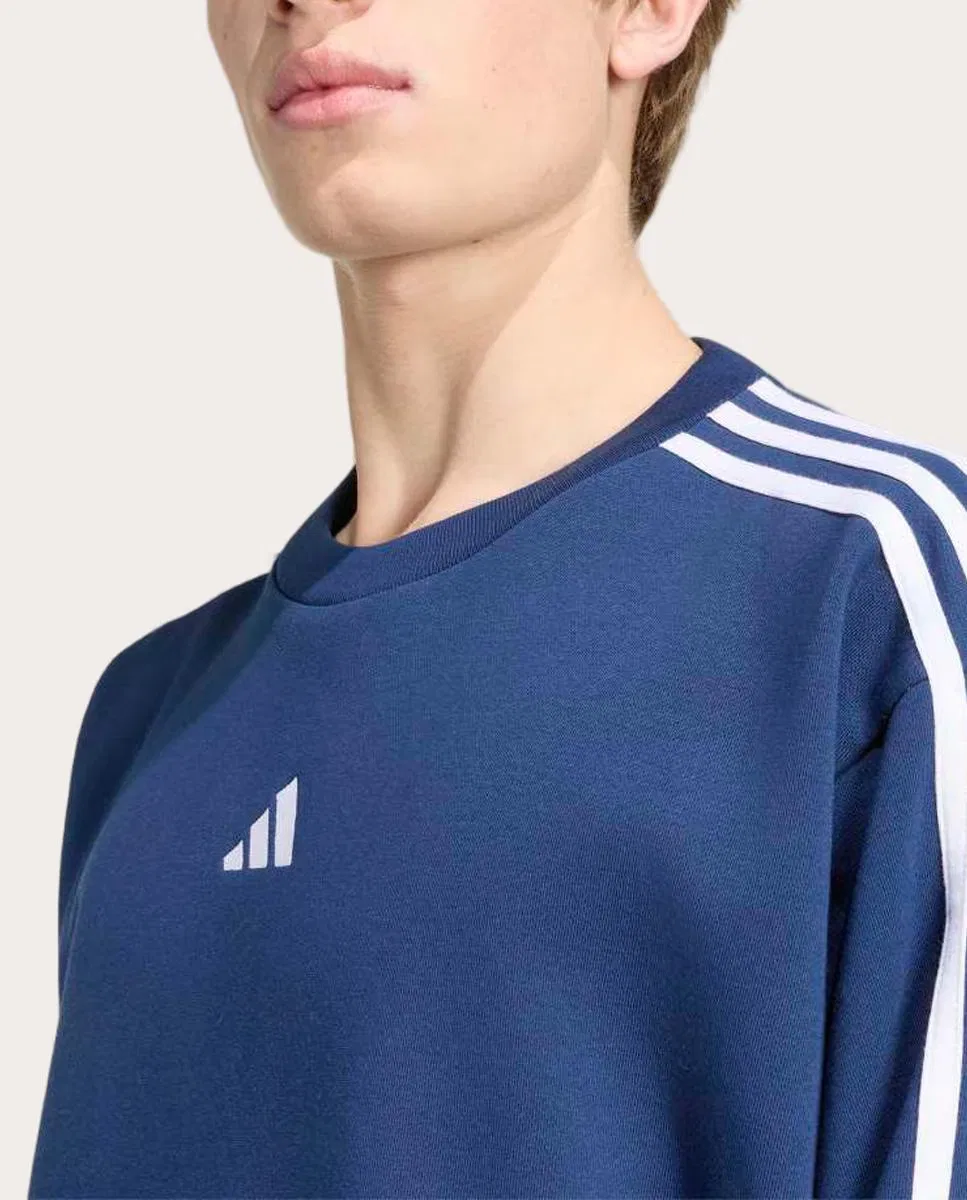 Мужская толстовка, Essentials, adidas, темно-синий — фото 4