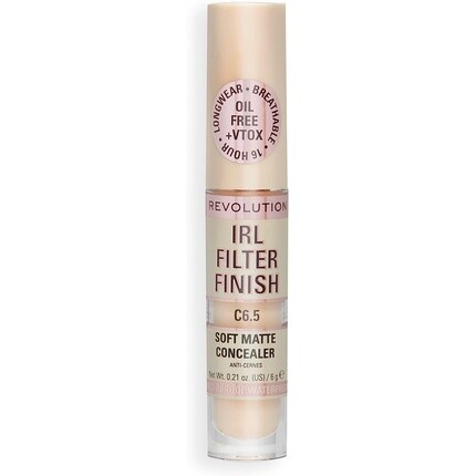 

Makeup Revolution Irl Filter Finish Консилер от среднего до полного покрытия C6.5 6G, Revolution Beauty