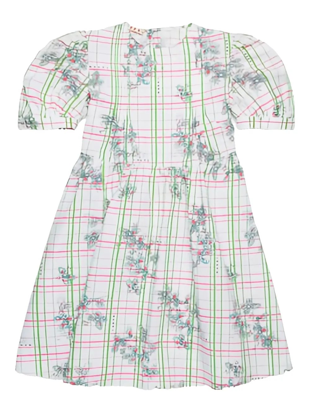 

Платье в клетку Marni Kids, белый