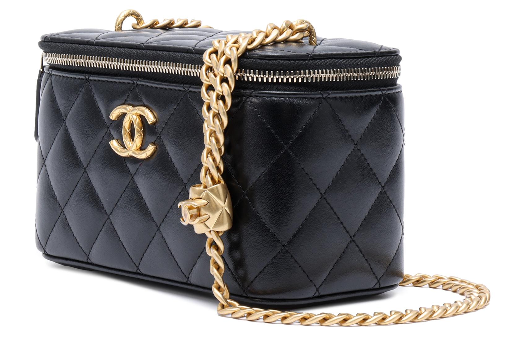 Сумка через плечо из ягненка женская черная CHANEL — фото 3