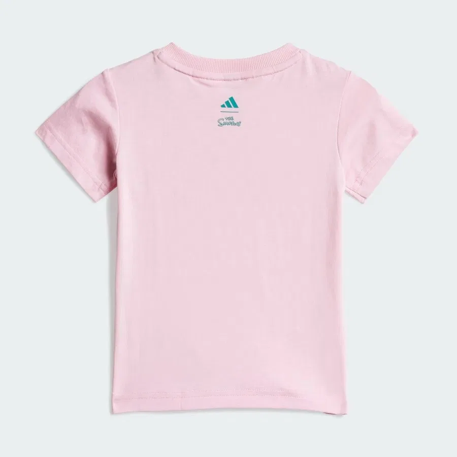 Детский спортивный костюм с принтом The Simpsons adidas, Розовый — фото 3