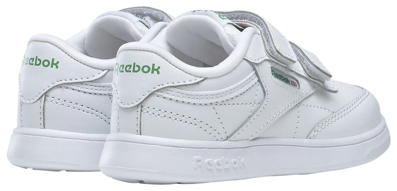 Кроссовки для мальчиков Club C 2V Reebok, цвет White/Glen Green — фото 3