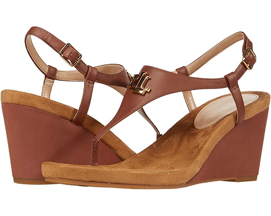 

Туфли на каблуках Jeannie Wedge Sandal LAUREN Ralph Lauren, поло тан