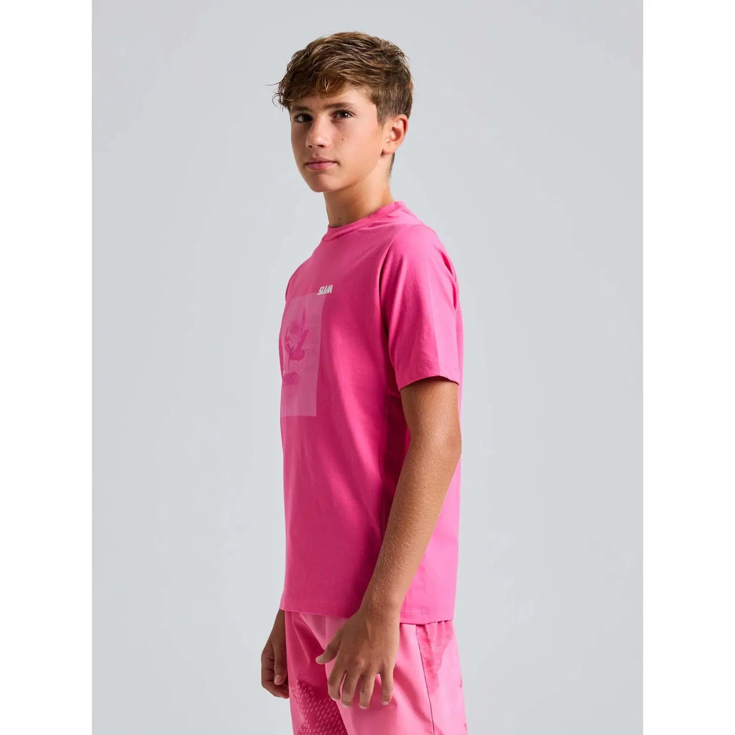 Детская футболка с коротким рукавом Slam Foil Jr Ss Slam, Цвет: Rosa — фото 3