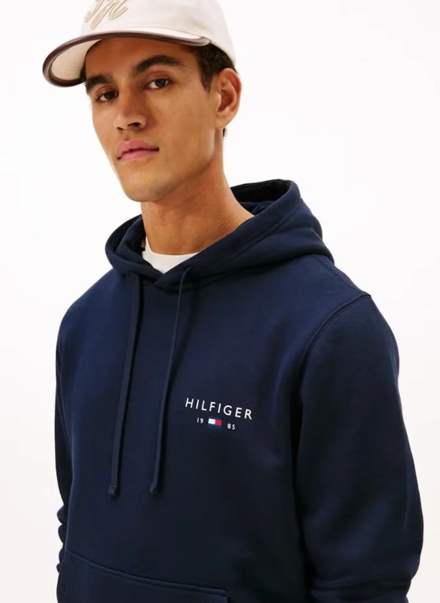 Худи Tommy Hilfiger Brand Love Small, синий — фото 2