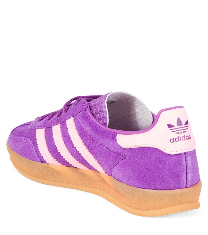 Замшевые кроссовки Gazelle Indoor Adidas Originals Kids, фиолетовый — фото 2