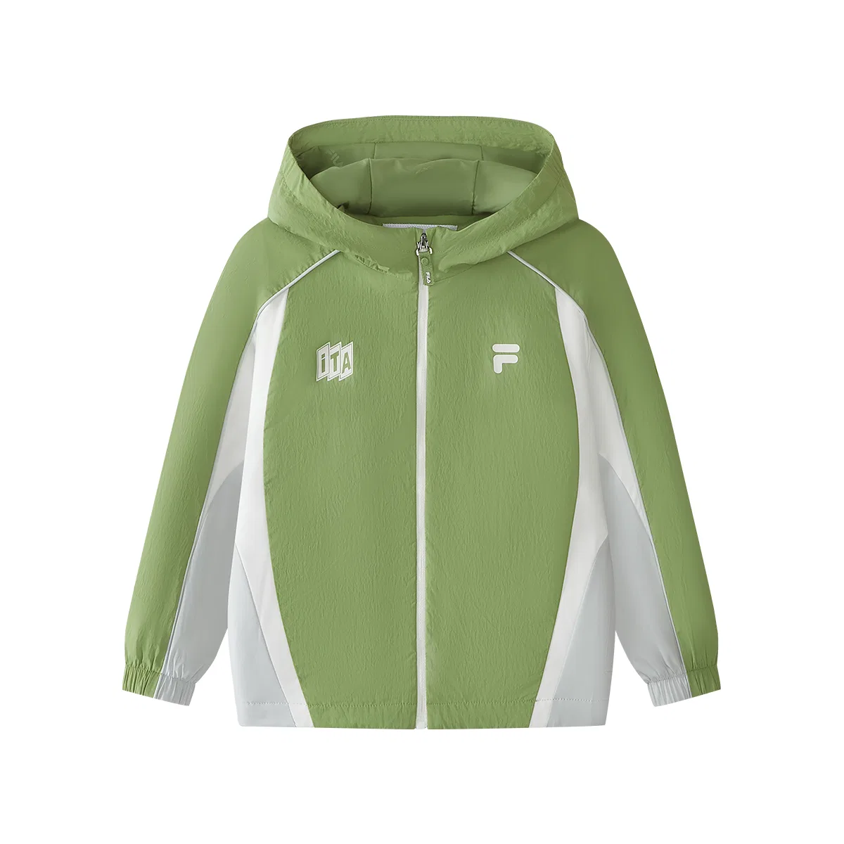 Детское худи с капюшоном и принтом FILA KIDS, Lotus Green